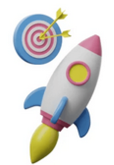 Rocket with target icon